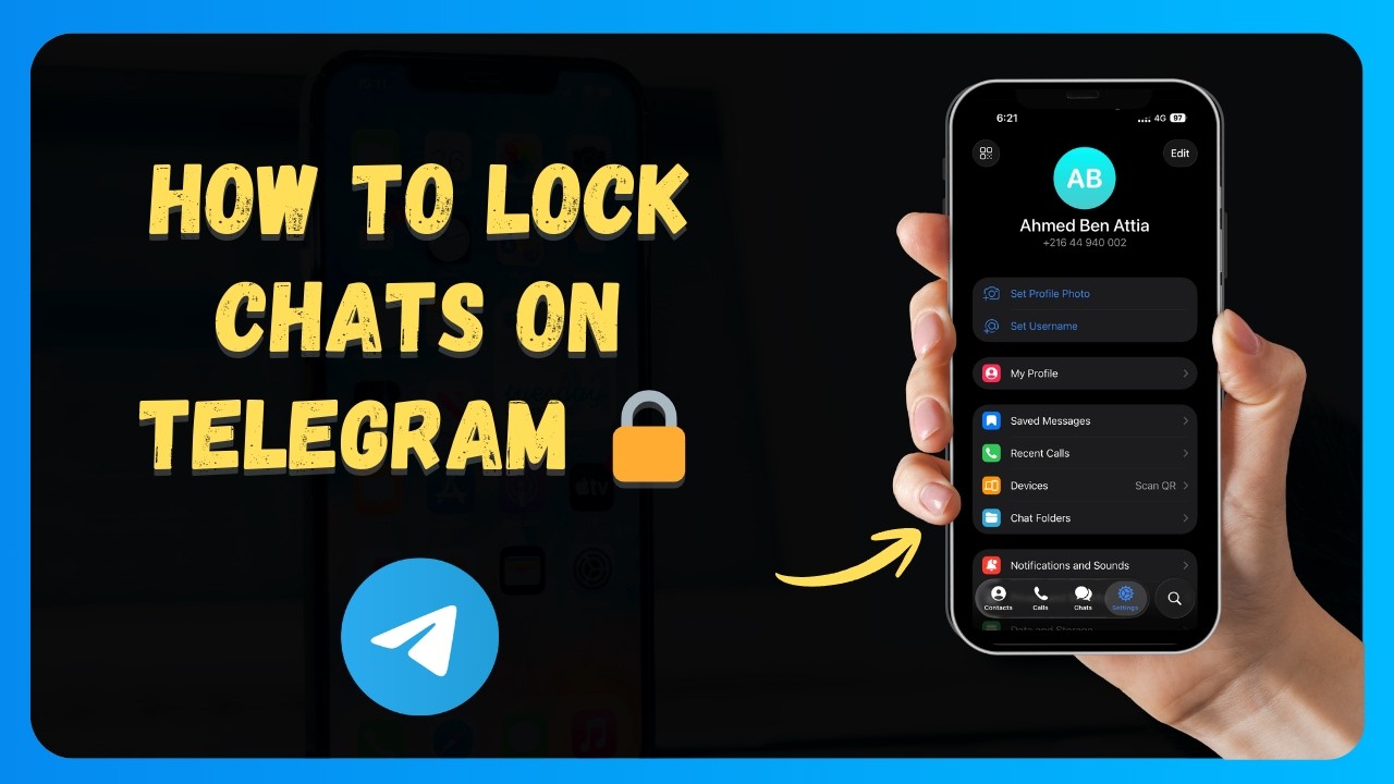 Как заблокировать чаты в Telegram 🔒 [Новое обновление 2026 года]