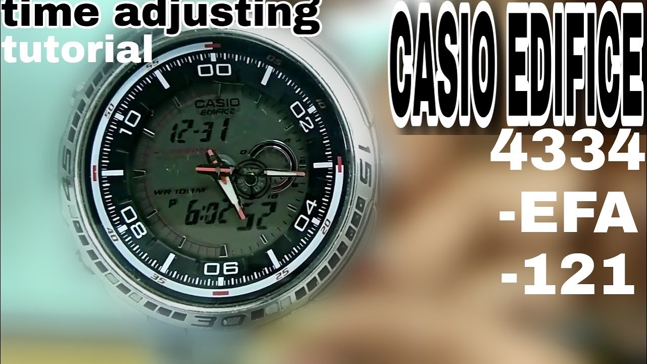 EDIFICE CASIO TIME SETTING  4334 - EFA - 121 | SALIM REZA |TIME SYCN | TIME CHANGE | TIME ADJUSTING|