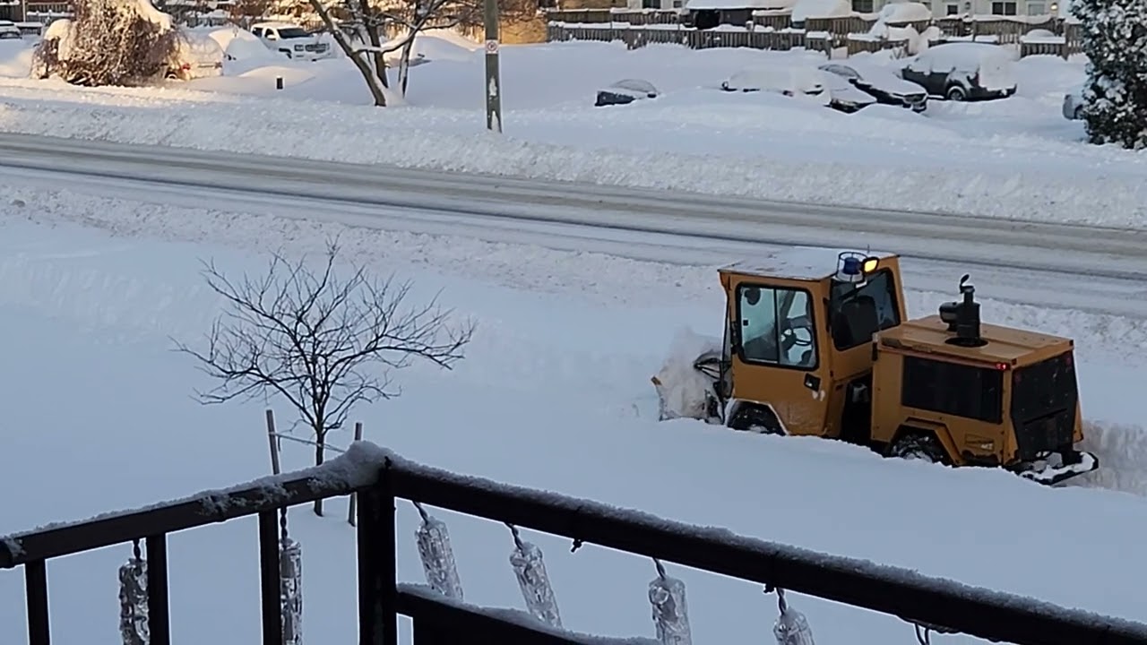 London Ontario trackless MT5 struggling in the snow.