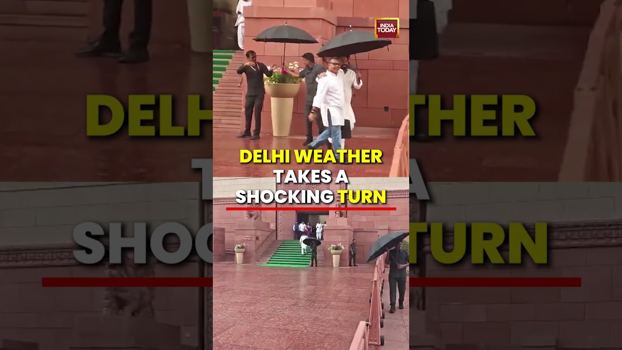 Delhi Weather Takes a Shocking Turn #delhirainfall #delhiweather #shortsviral