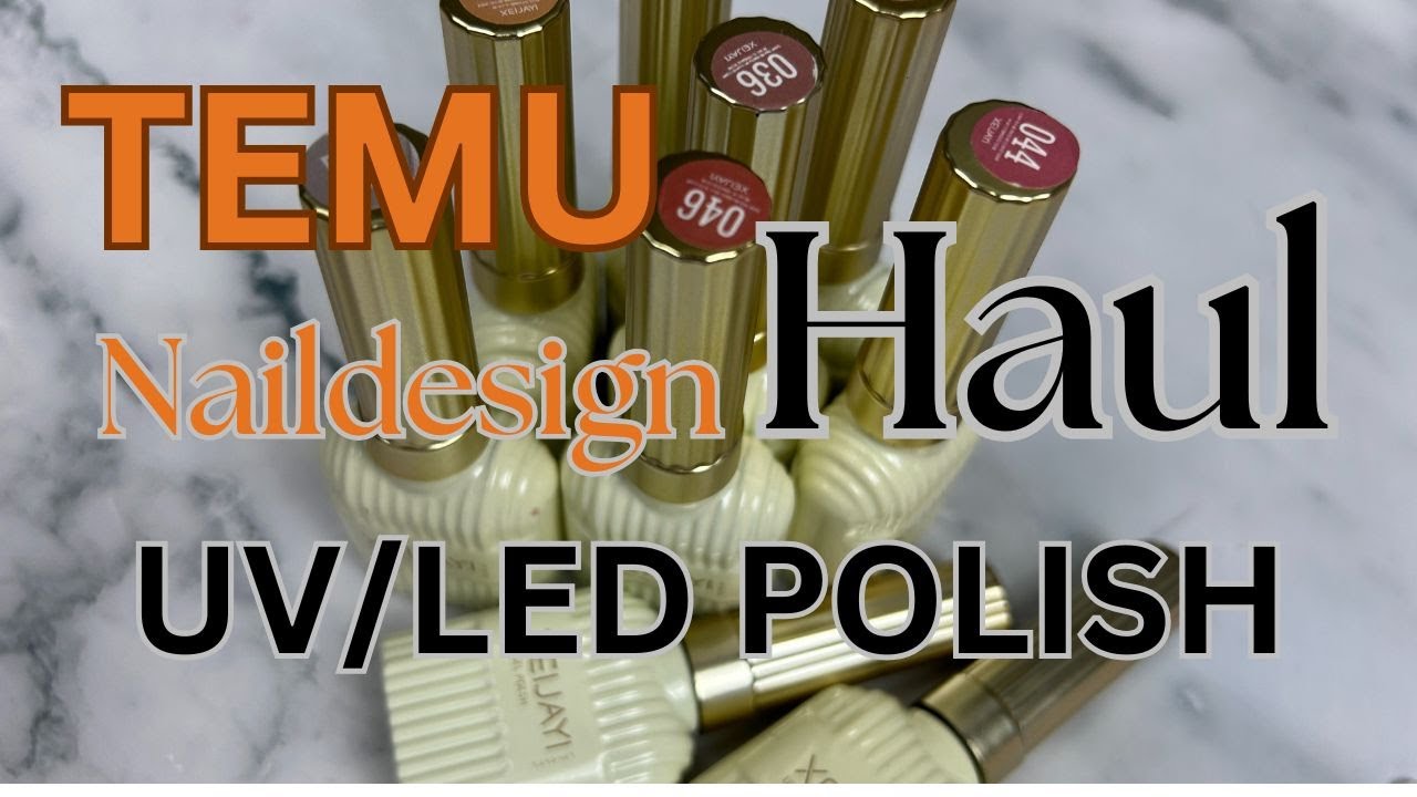 TEMU HAUL I UV POLISH  #temu #nailarthaul #nails