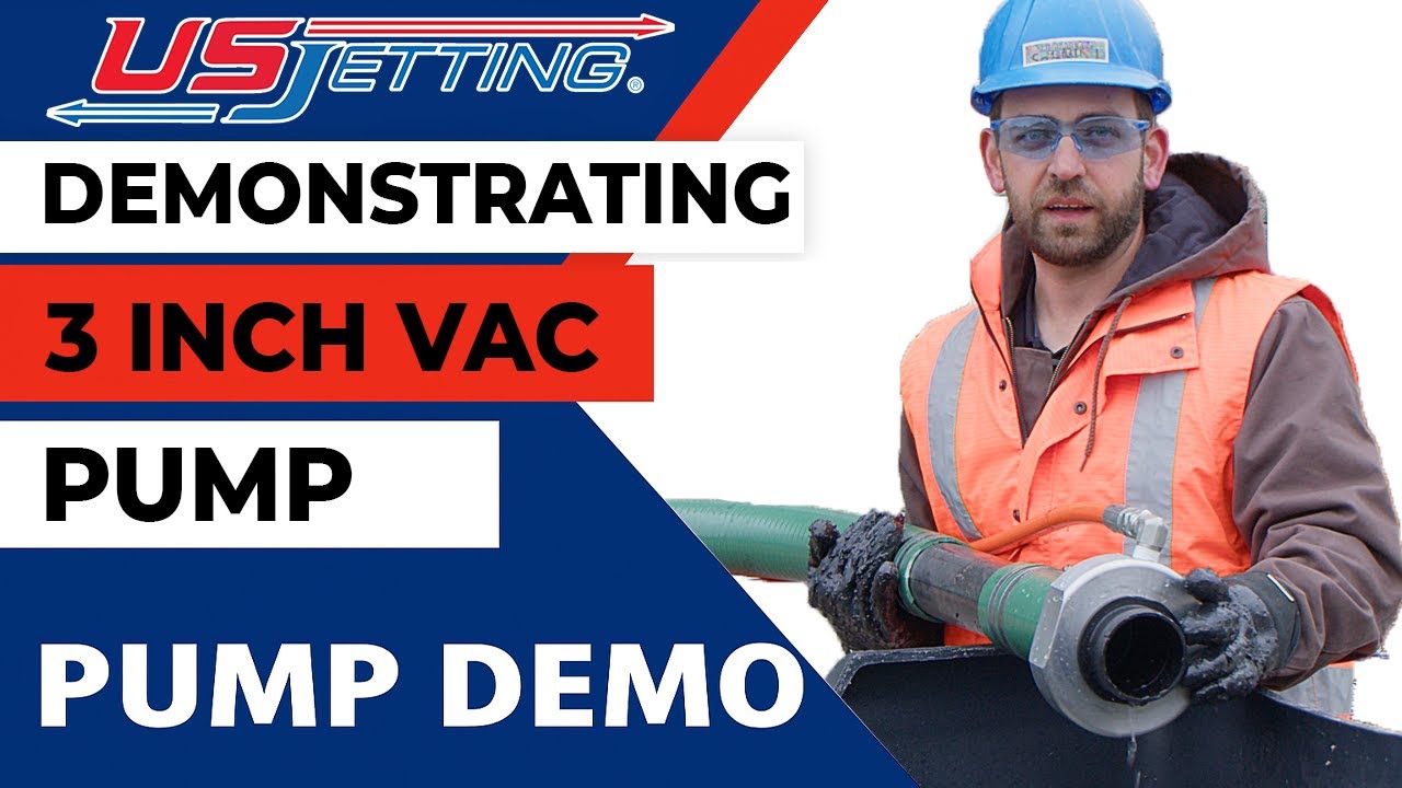 3-Inch Vac Pump Demo  High-Pressure Water Vacuum in Action