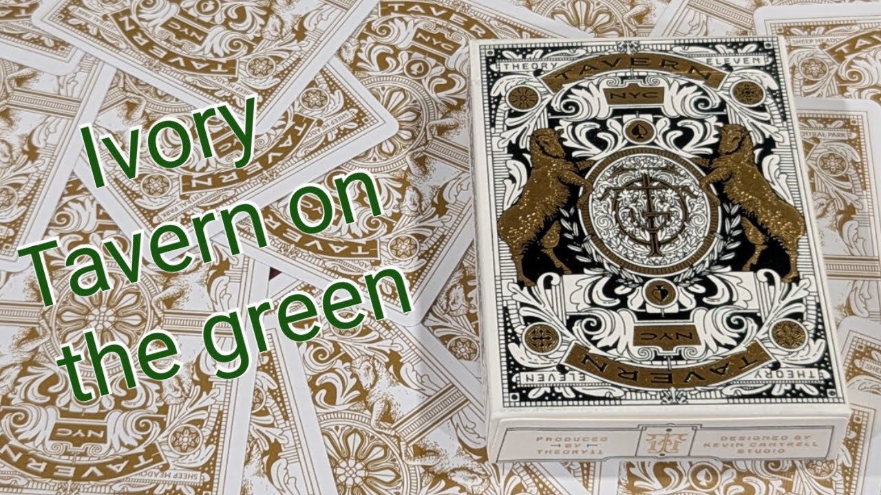 Daily deck review day 400 - Ivory Tavern on the Green playing cards by Theory11