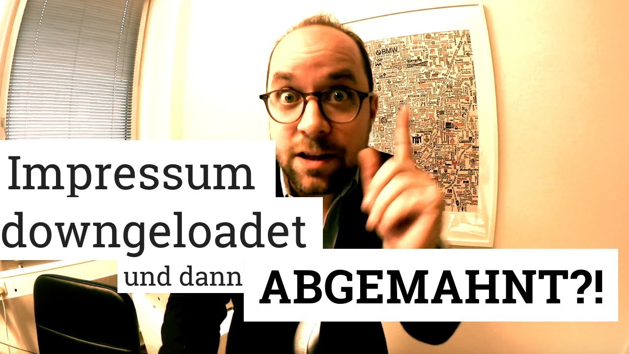 Impressum Abmahnung | Anwalt mahnt eigenes kostenloses Impressum ab: Wieso, weshalb, warum?