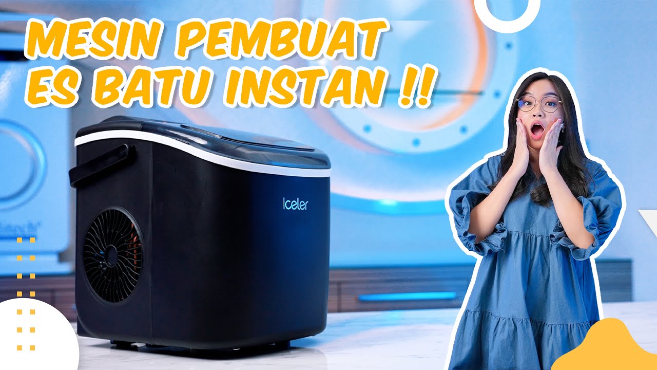 MESIN PEMBUAT ES BATU MURAH (ICE MAKER) | ICELER HZB-16M | MESIN ES BATU RUMAHAN