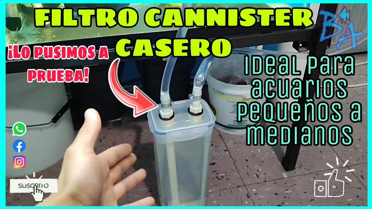 Filtro cannister casero, el MEJOR filtro CASERO para acuario Bioacuatixz