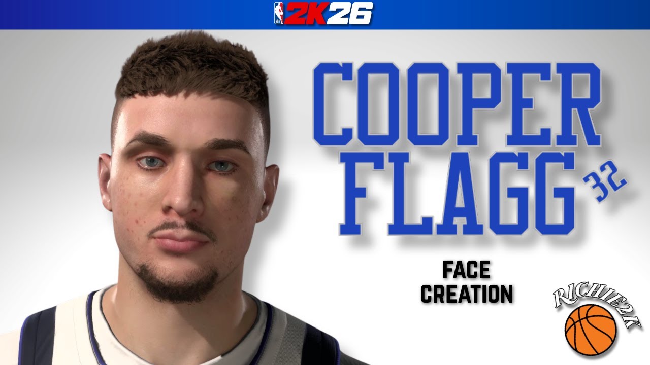Cooper Flagg Face Creation NBA 2K26