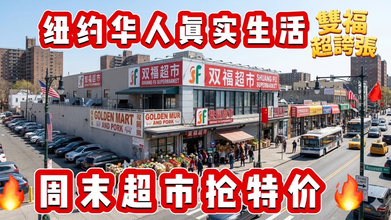 纽约🔥华人生活状态🔥周末超市抢特价 🔥2026年3月14日