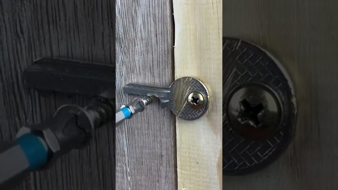 tutoriel pour fabriquer une serrure à l'aide d'un simple clé 