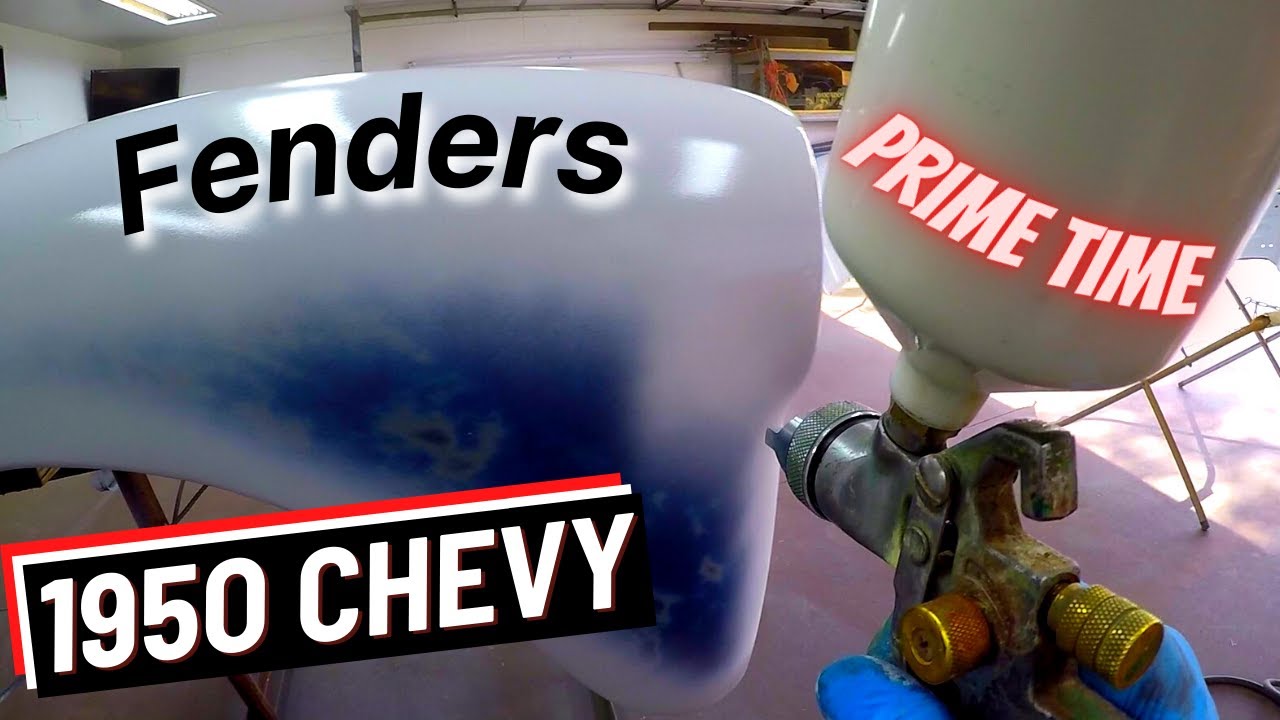 1950 Chevy Truck (Ep 9) Fender Prepping and Priming