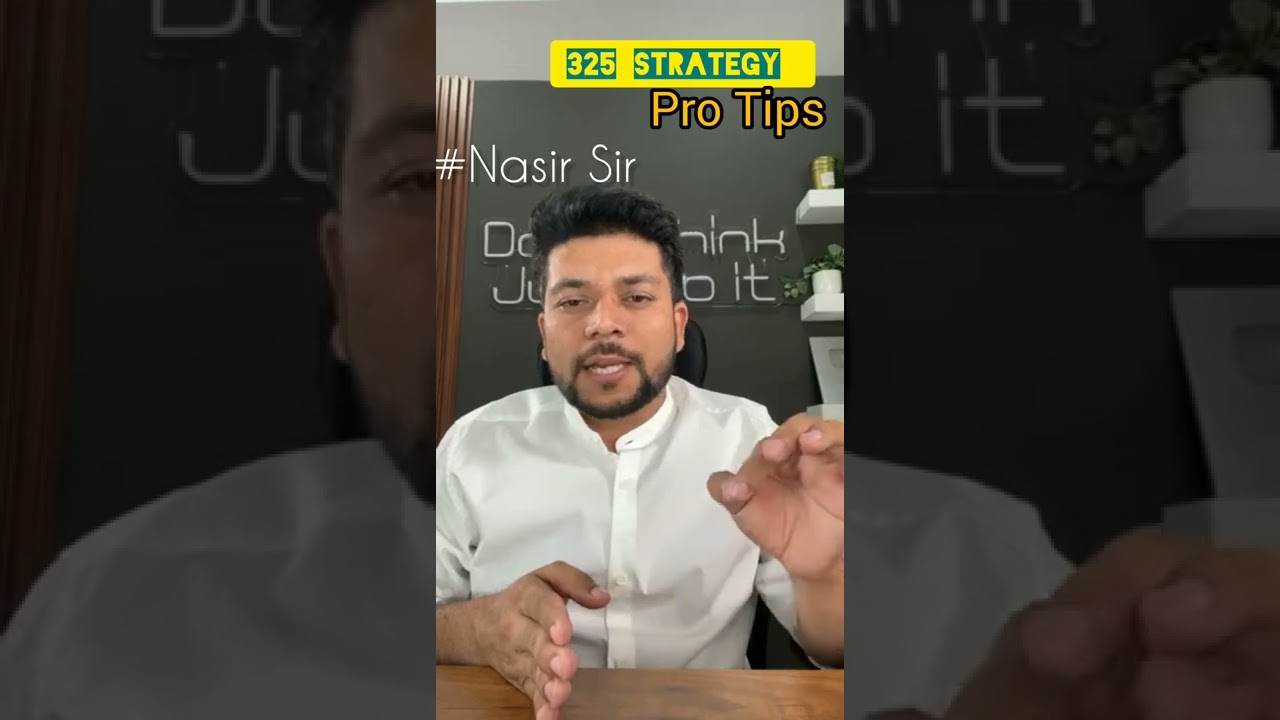 325 strategy hidden pro tips and tricks #nifty50  #nasirsir #baapofchart