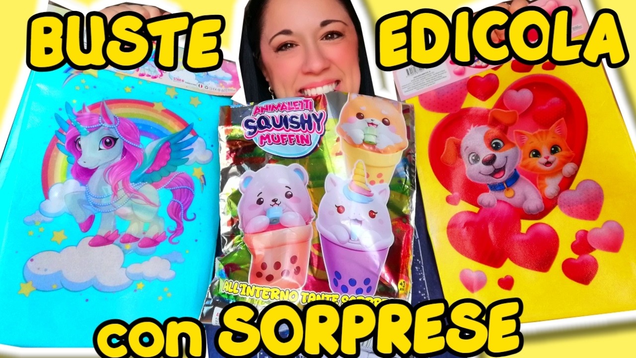 Apro BUSTE con SORPRESE dell'EDICOLA! iolanda sweets