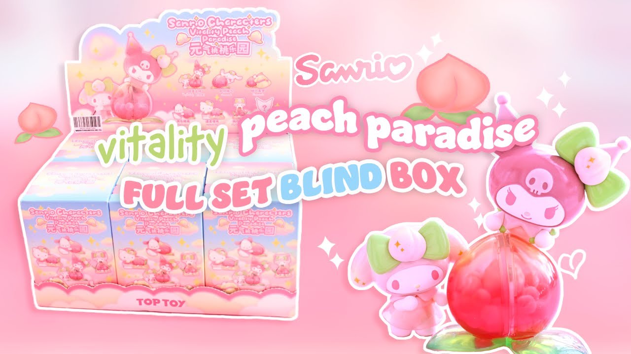 Sanrio Vitality Peach Paradise Blind Box FULL SET | Kawaii Unboxing