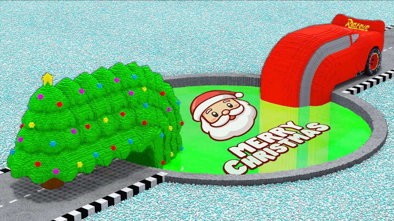 LONG CARS vs CHRISTMAS PORTAL in Teardown