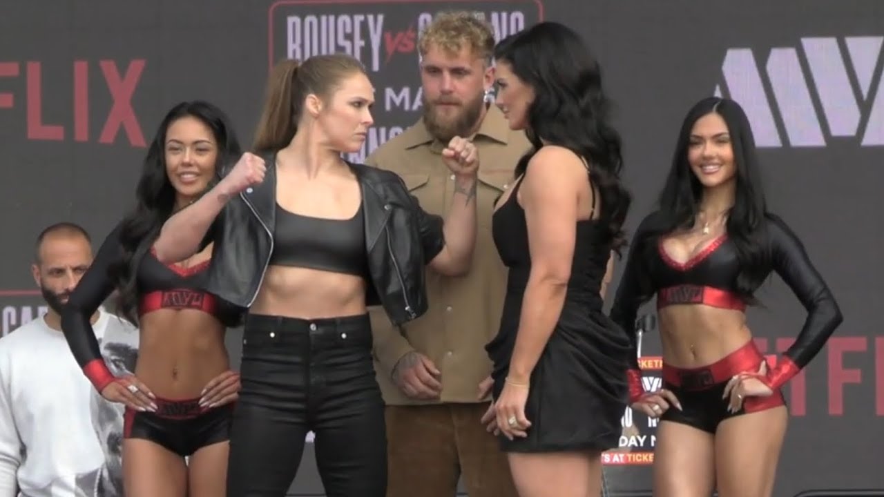 Ronda Rousey vs Gina Carano FACE-OFFS