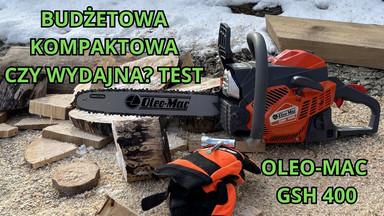 OLEO-MAC GSH 400 TEST TANIEJ PILARKI ŁAŃCUCHOWEJ
