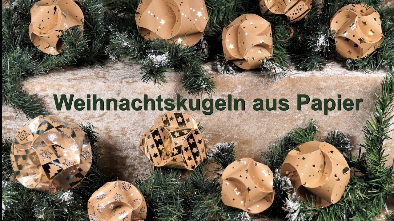 Weihnachtskugeln aus Papier / RuthvonG