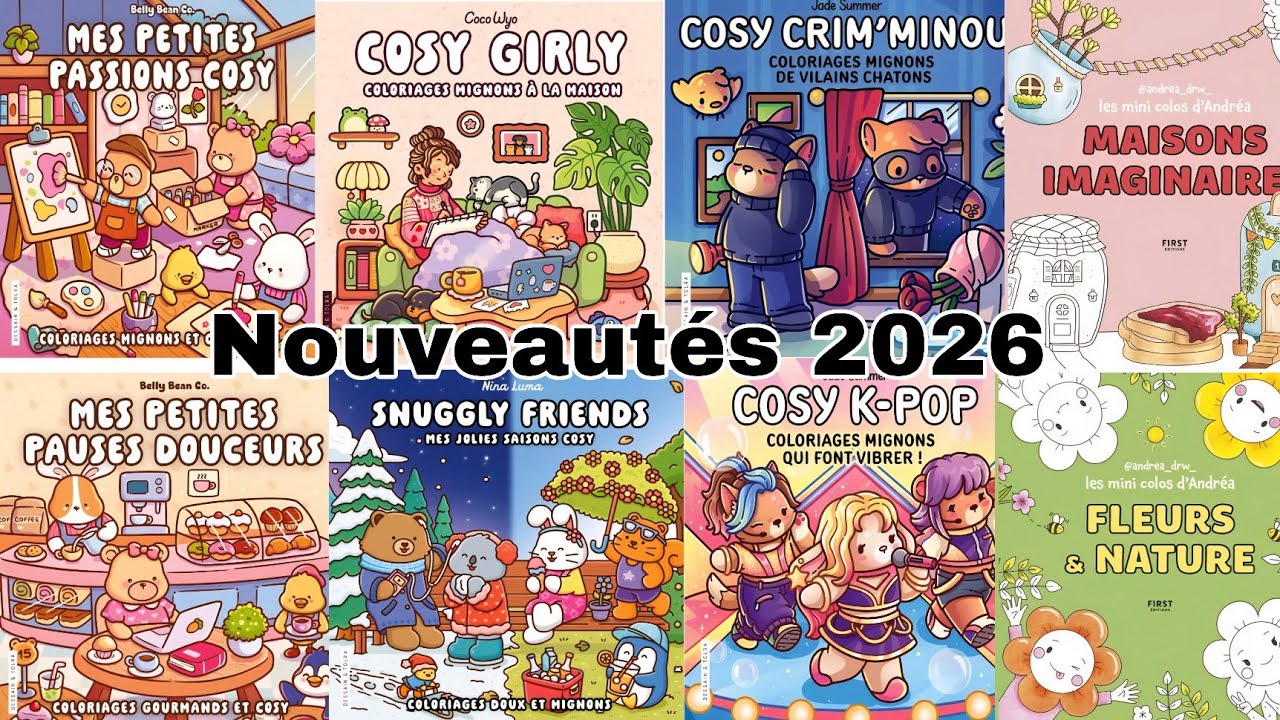 Nouveautés  Cosy colo :Dessain et tolra et first édition @andrea_drw_  🐻🖌🍒🌈💐