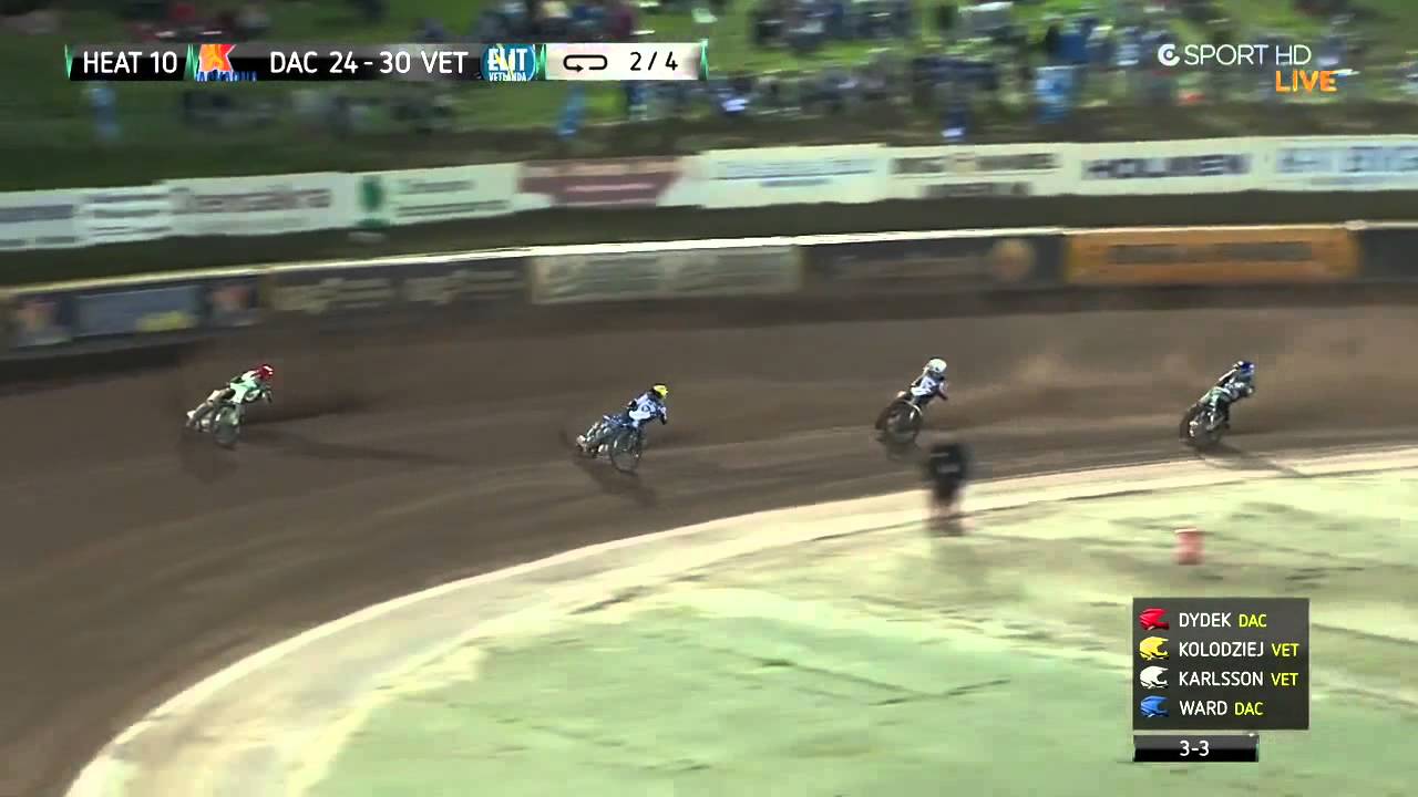 4.9 2013 - P&oacute;łfinał Play Off - Dackarna - Elit Vetlanda - bieg 10