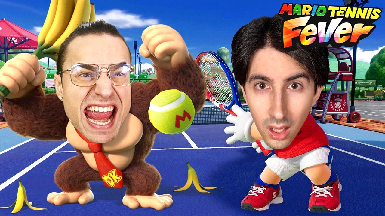 Tuberanza FUORI CONTROLLO 😱 il GIOCO tira fuori il PEGGIO di lui 🎾 Mario Tennis Fever