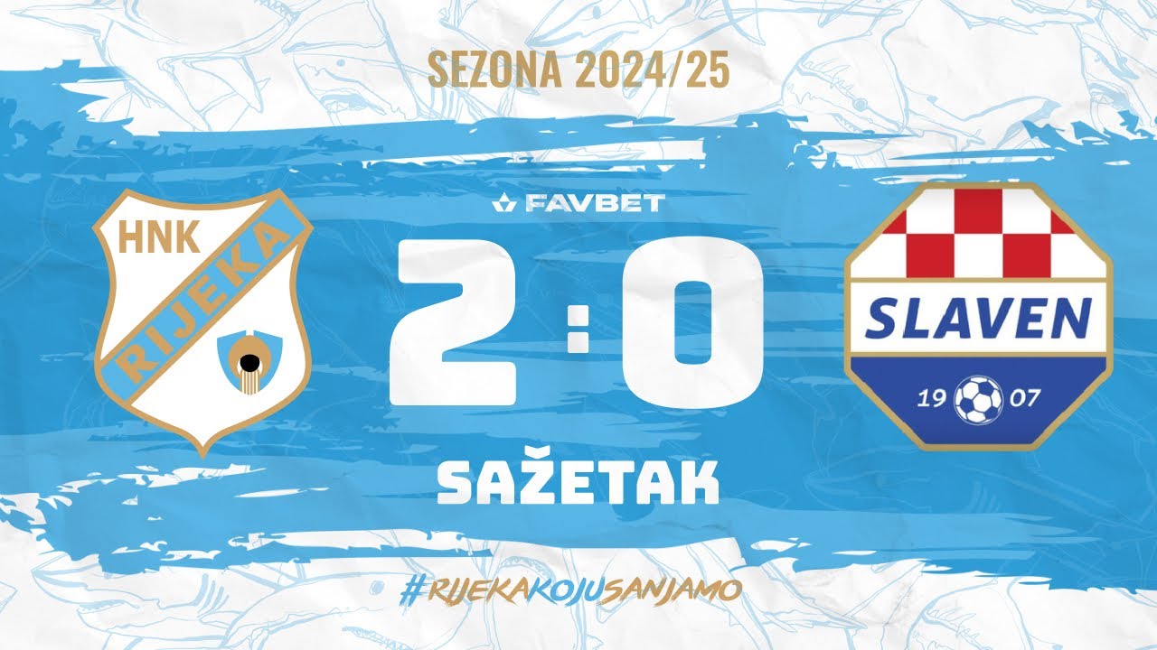 Rijeka - Slaven Belupo 2:0, sažetak, 36. kolo (2024./2025.)