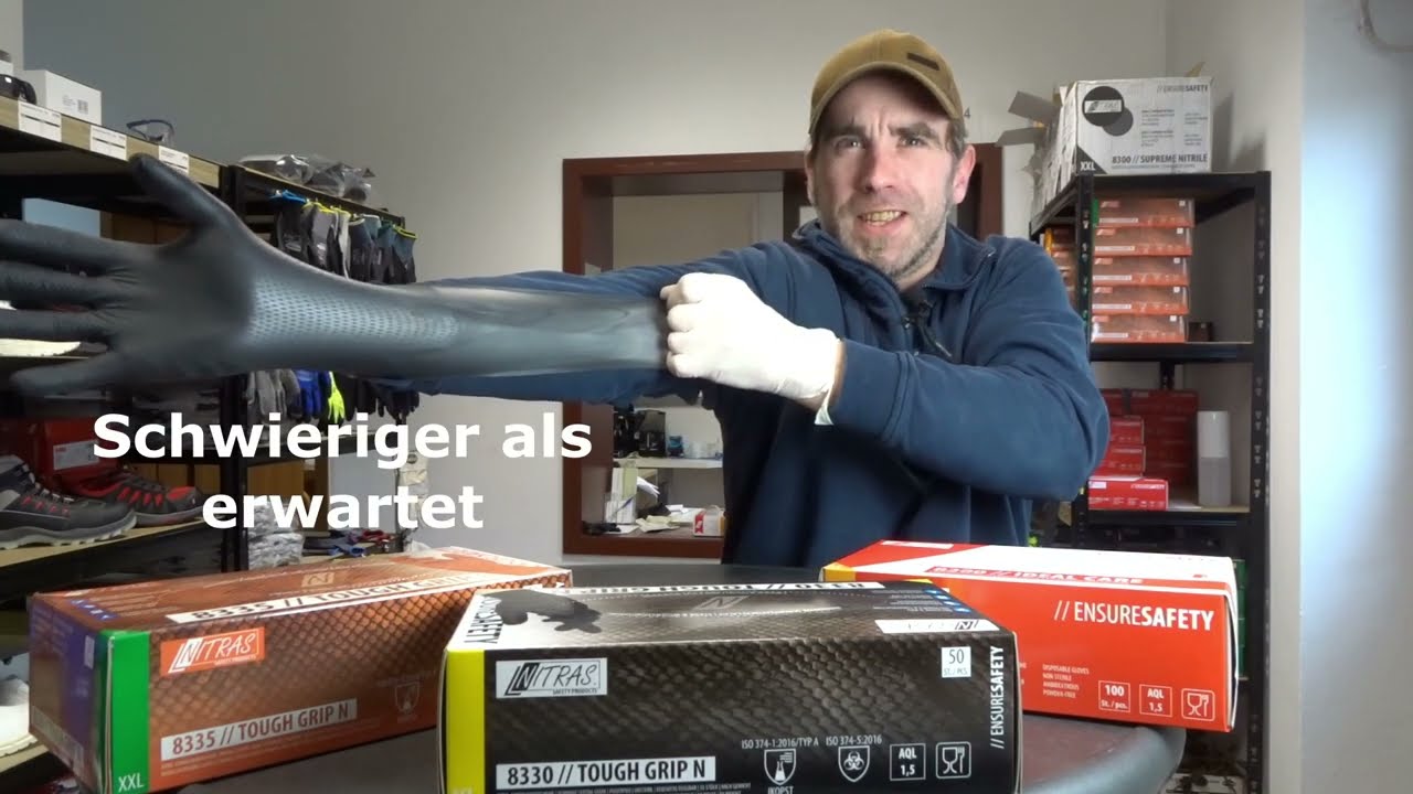 Einweghandschuhe für Medizin, Küche, Reinigung Kfz und Industrie. Reißfestigkeit