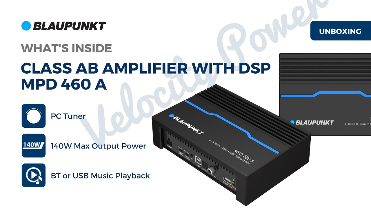 Unboxing MPD 460 A | Class AB Amplifier with DSP