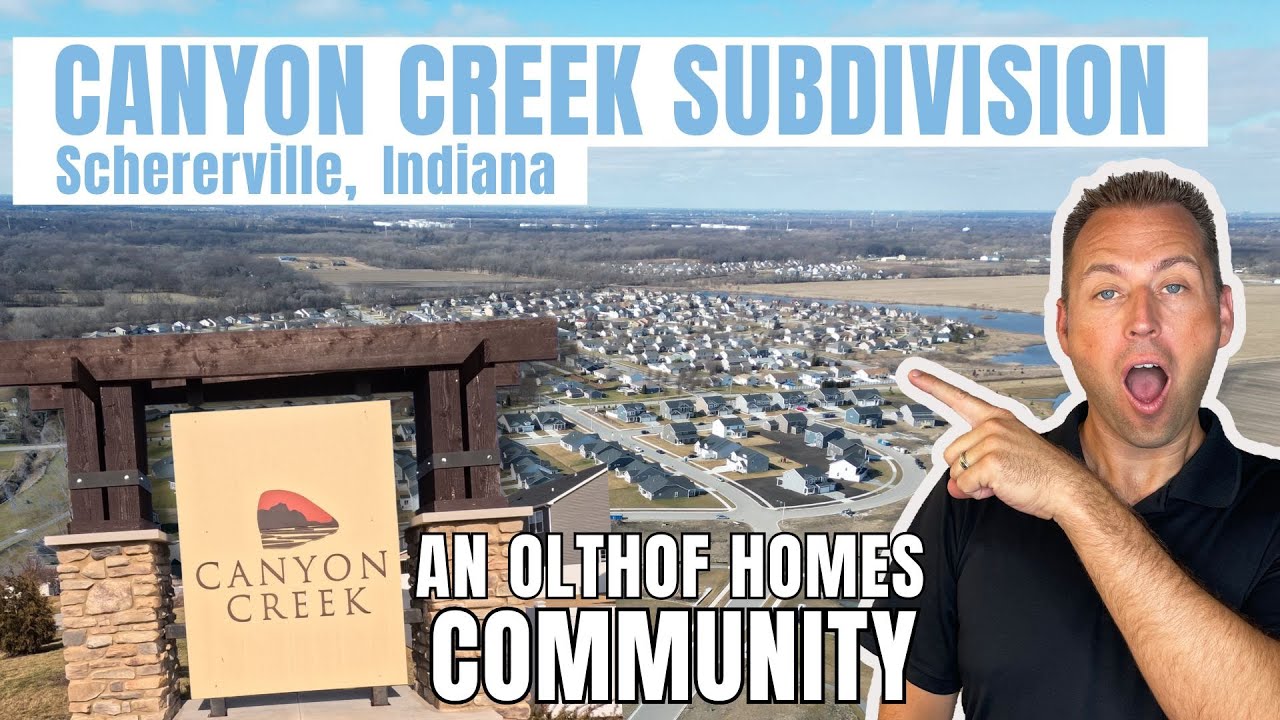 Schererville’s Hot NEW Subdivision - Canyon Creek (Forest Preserve, Trails, Park, Ponds, & MORE!)