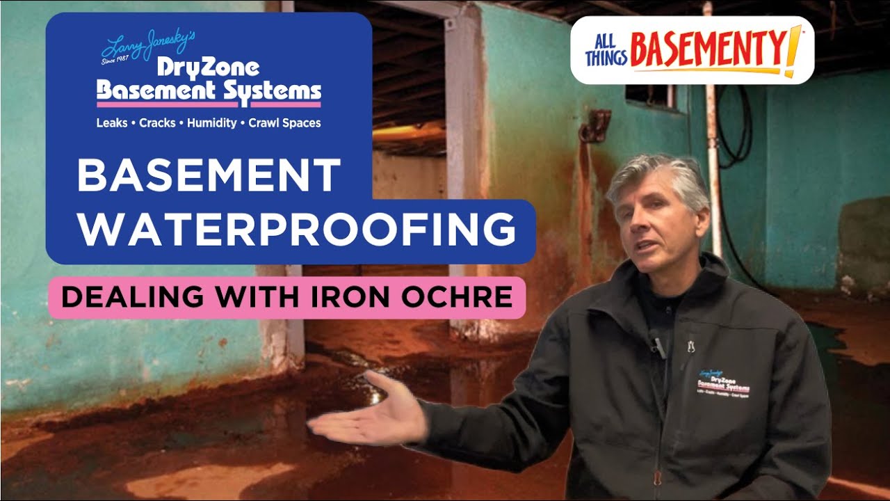 Basement Waterproofing: How We Deal with Iron Ochre