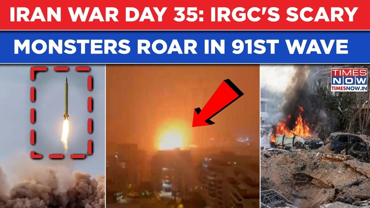 Iran War Day 35: IRGC Fires Ballistic Missiles With Warheads Weighing 'Hundreds Of Kg' In 91st Wave