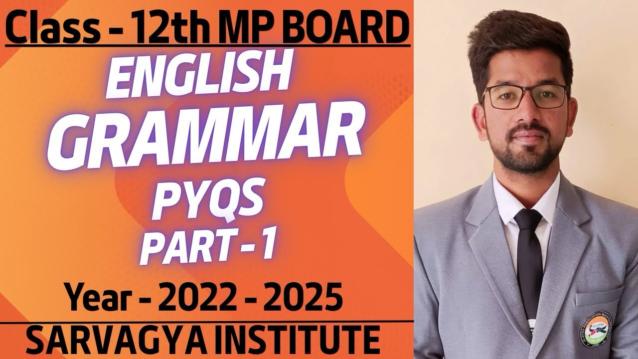 MP Board Class 12 English Grammar | Section C Question 6 | Last 4 Years Paper Analysis | Board Exam