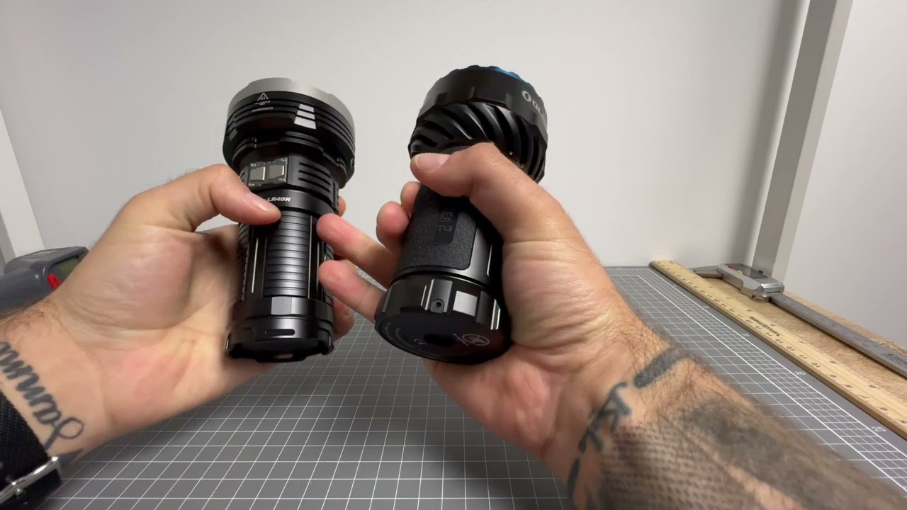 Olight Marauder 2 против Fenix ​​LR40R &mdash; битва за лучший фонарь с широким/задним светом