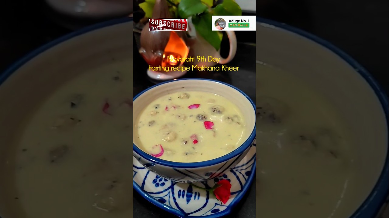 Navaratri fasting recipe (Rose Makhana Kheer)