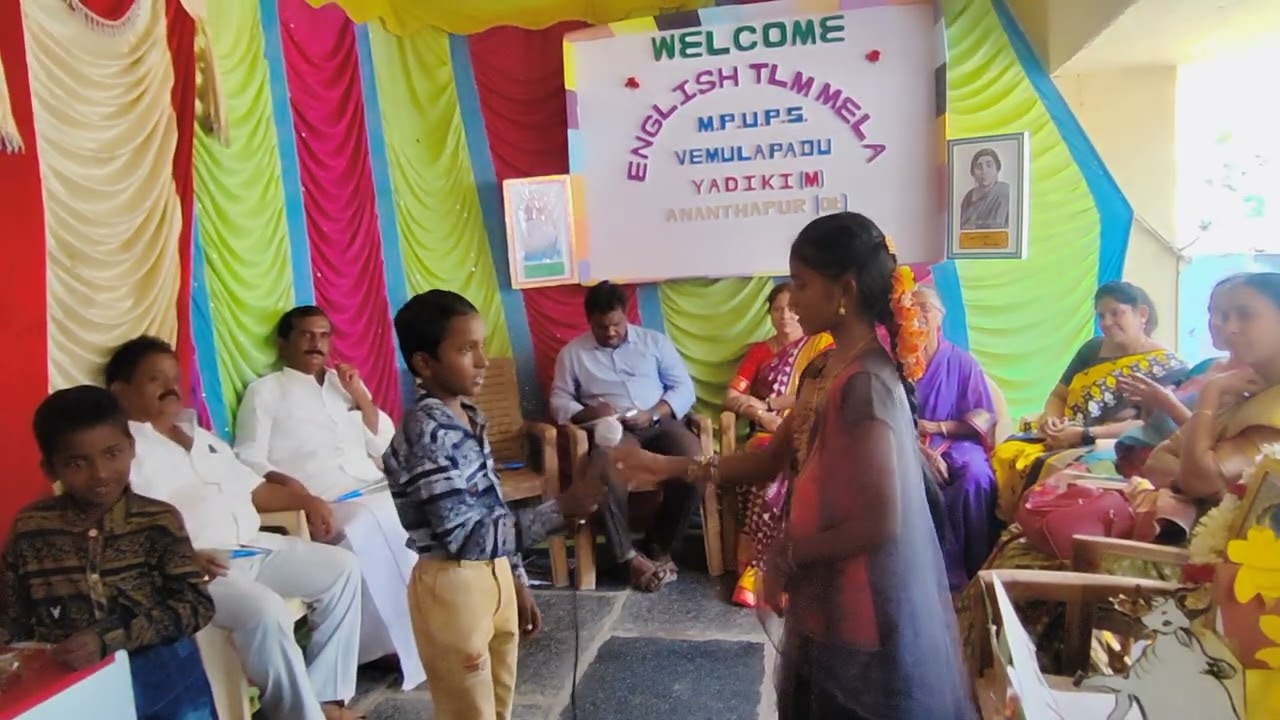 Kamalvali & Varshitha Conversation about vegetables seller &buyer MPUPS VEMULAPADU 
