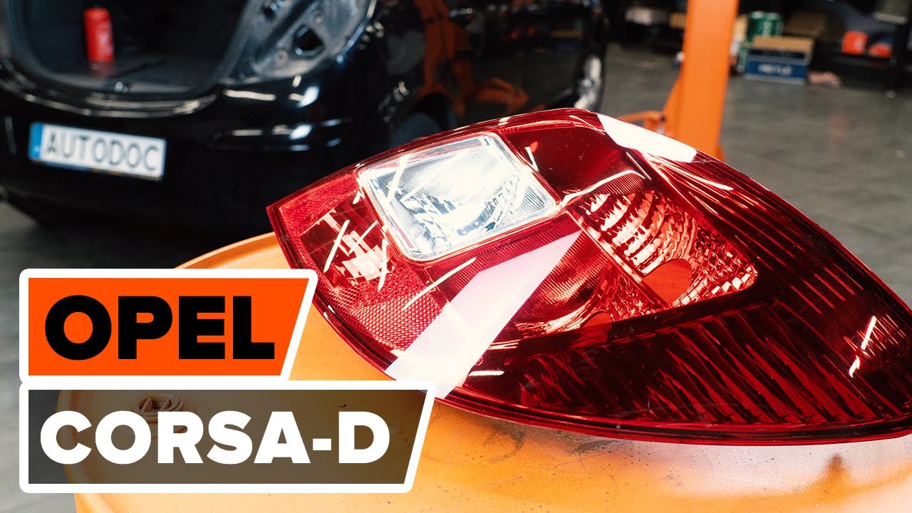 Come sostituire fanale posteriore / faro posteriore OPEL CORSA D [VIDEO TUTORIAL DI AUTODOC]