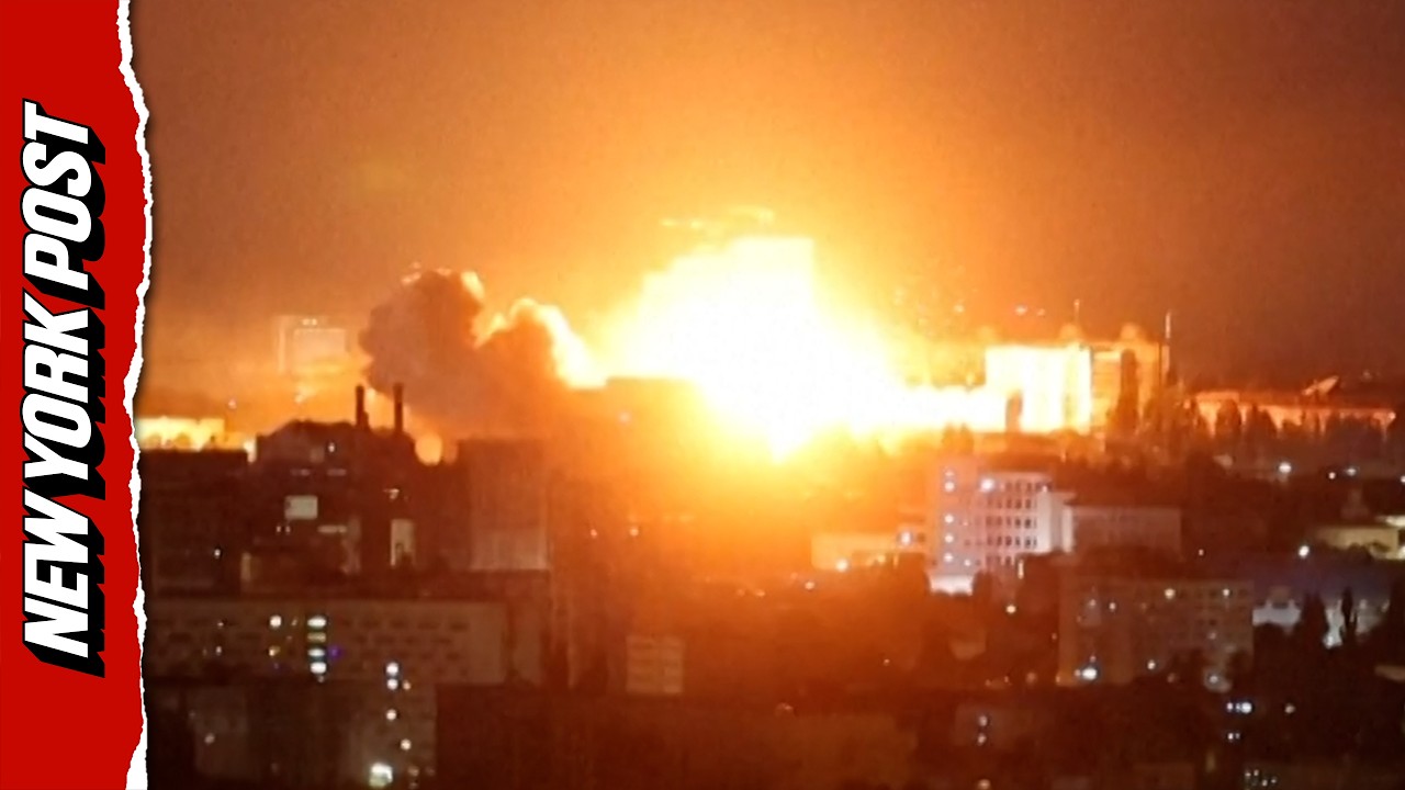 Russian Strikes Light Up Kyiv Sky in Overnight Barrage