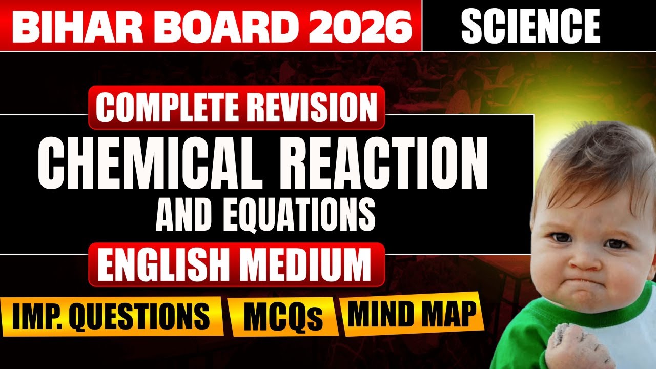 One shot revision | Class 10 science chapter 1 | Bihar Board 2026 | Matric English Medium