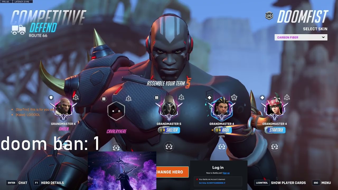 Overwatch 2 New Doomfist God Fear Top Ranked No Perk Dominance