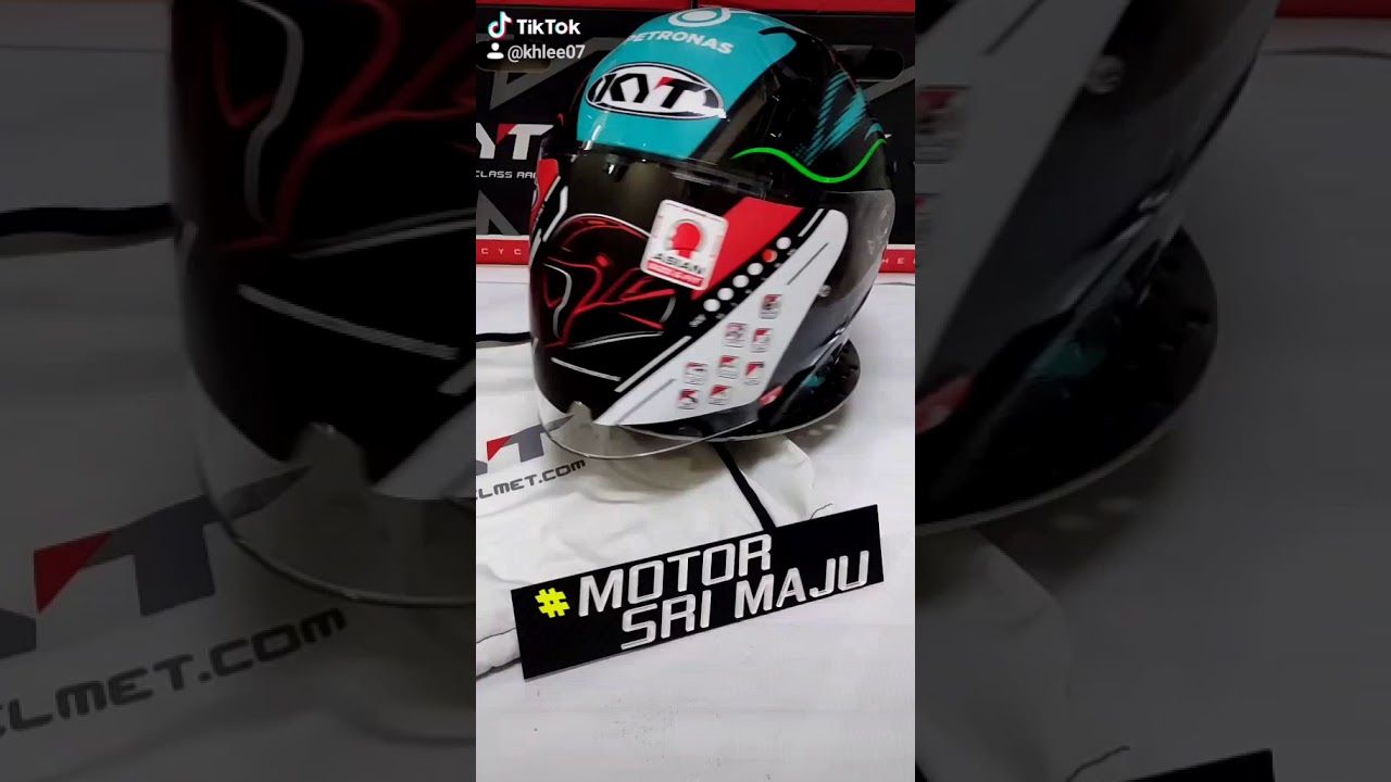 KYT NFJ PETRONAS Open face HELMET LIMITED EDITION. MODEL BARU 2021.