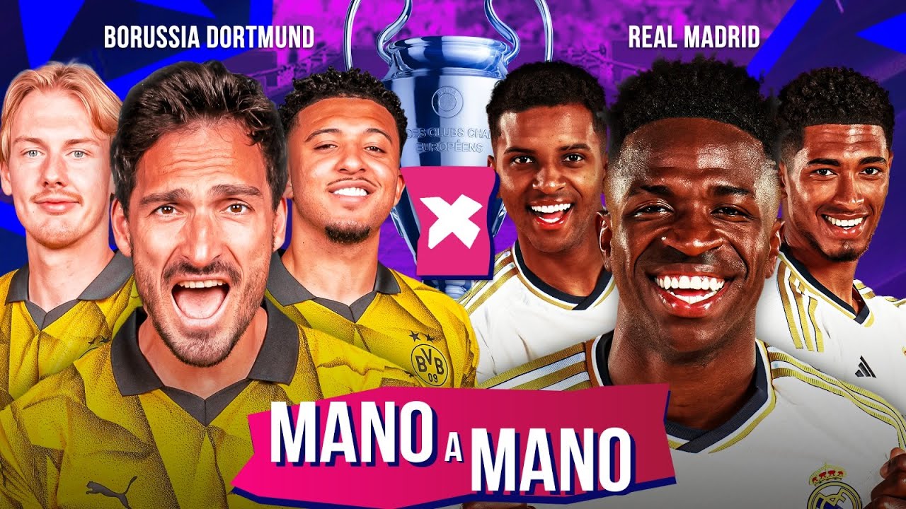 BORUSSIA DORTMUND X REAL MADRID: QUEM É MELHOR? | MANO A MANO DA FINAL DA CHAMPIONS 23/24