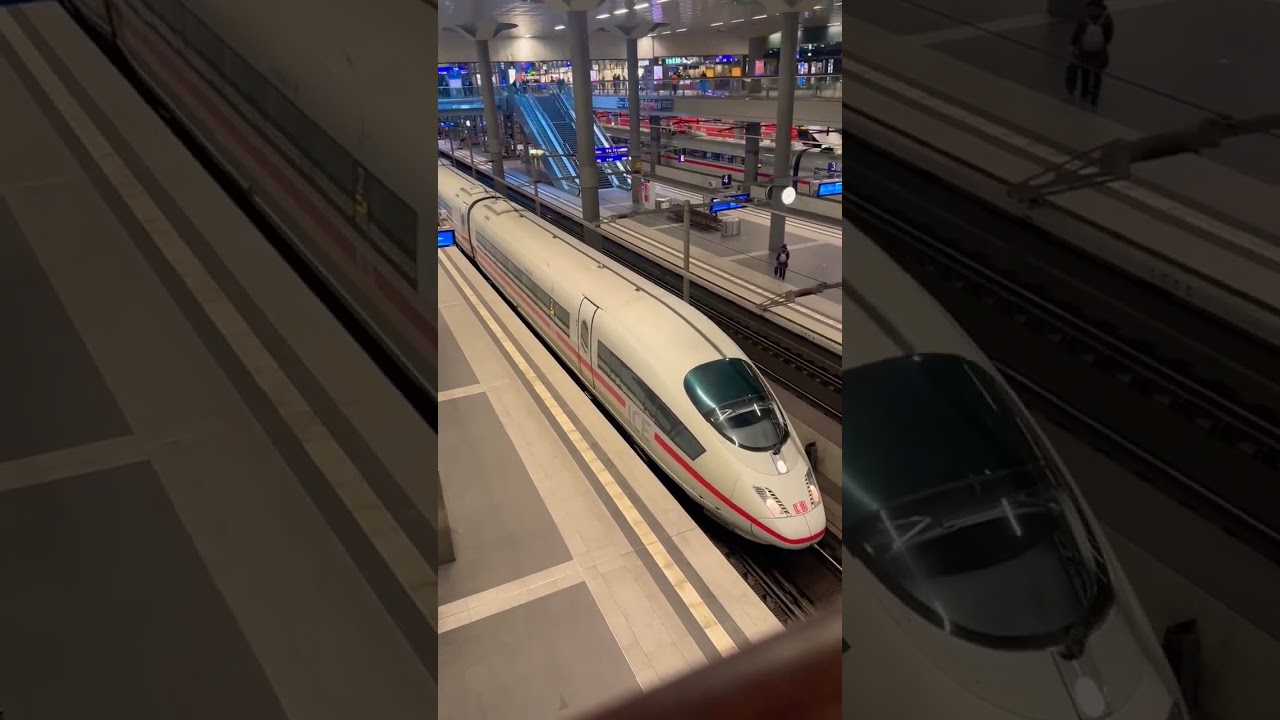ICE 3 Sound ⭐️@Hauptbahnhof Berlin! #trainspotting #train #dbtrain #ice @deutschebahn