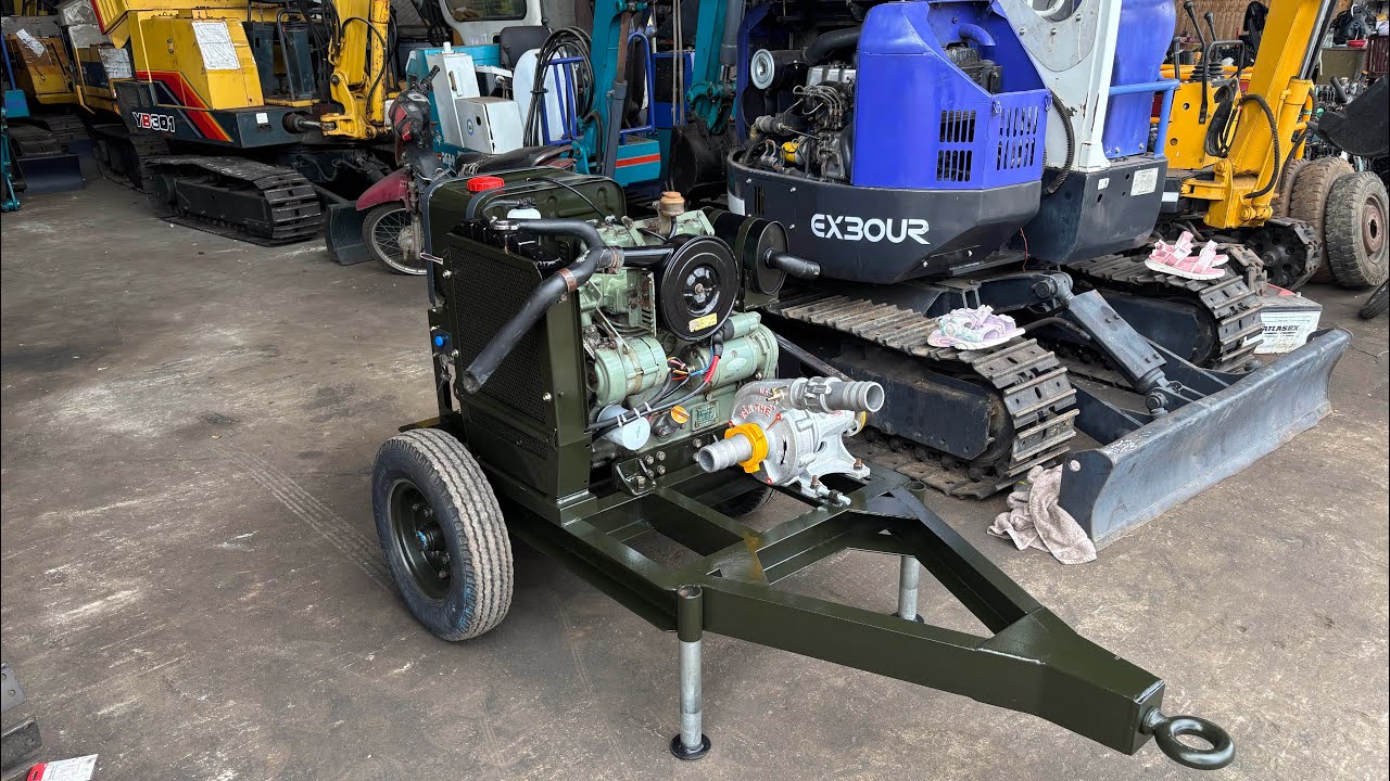 Bộ Máy Bơm Nước Văn Thể 5 - Động Cơ Yanmar 3t80 25ps Tại Nông Cơ Nguyễn Văn Châu 
