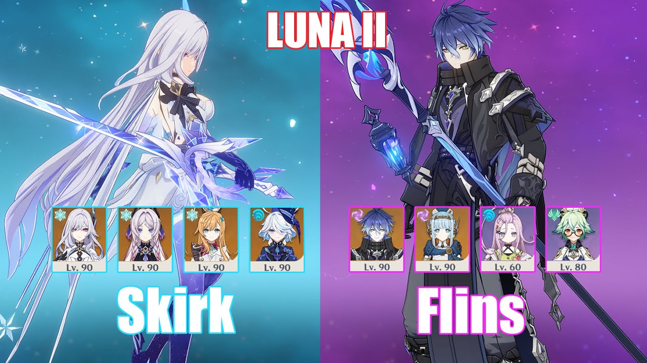 C0 Skirk Freeze & C0 Flins Lunar | Spiral Abyss Luna II | Genshin Impact