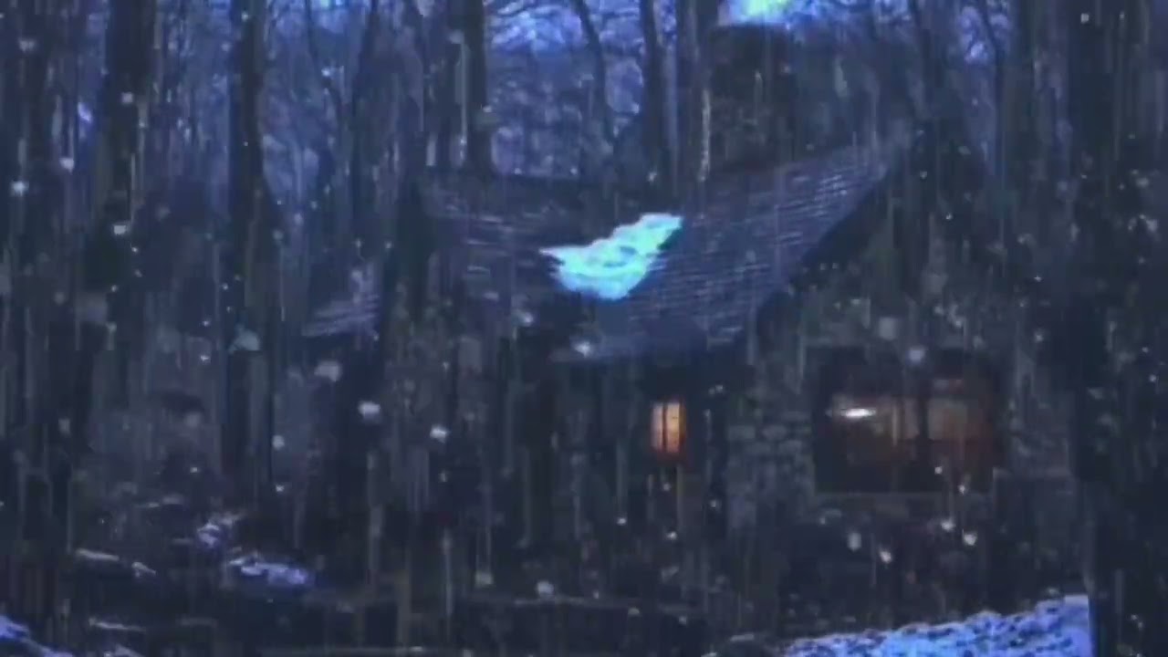 Rainy Night at a Hidden Forest Cabin 🌧️ Cozy Storm Ambience