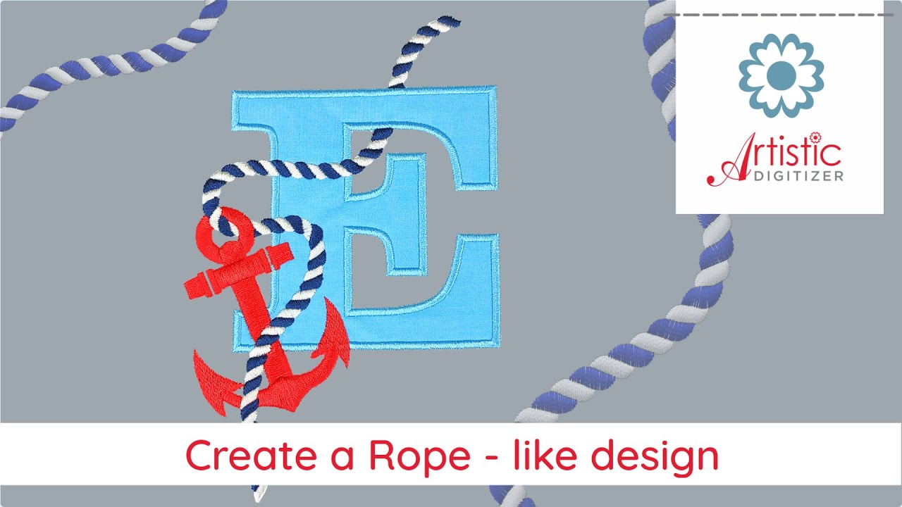 Создание дизайна веревки с помощью дигитайзера