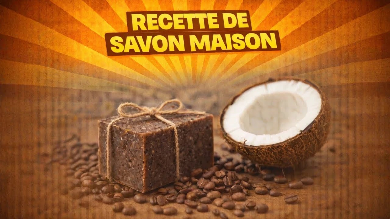 🧼 Recette de savon multi-usages exfoliant doux au marc de café