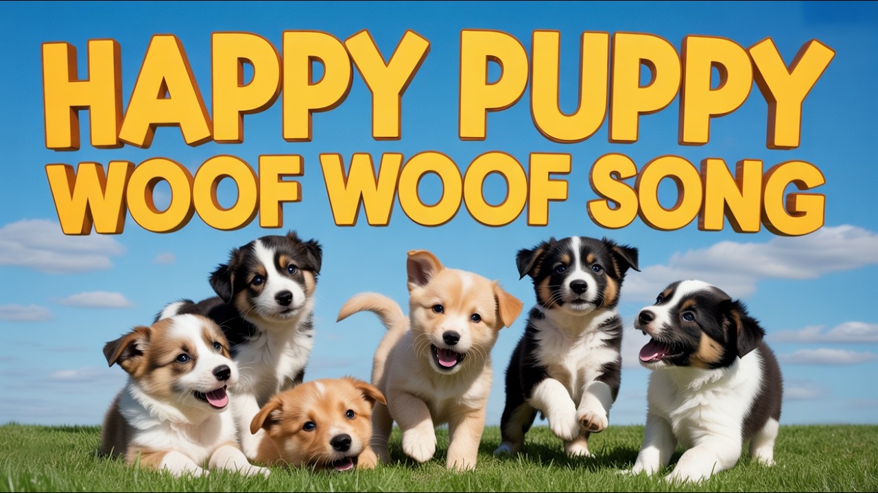 Puppy Friends Song | Fun Dog Music Video for Kids Singing Together with Happiness Joy