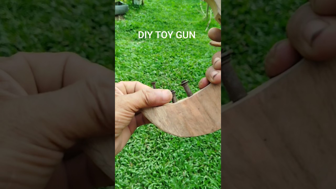 DIY Toy Gun: How to Make a Toy Gun #ToyGun #woodentoy #matchstick