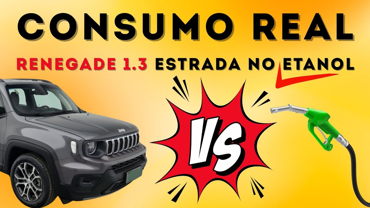 Qual é Consumo REAL Jeep Renegade 1.3 Turbo no Etanol?