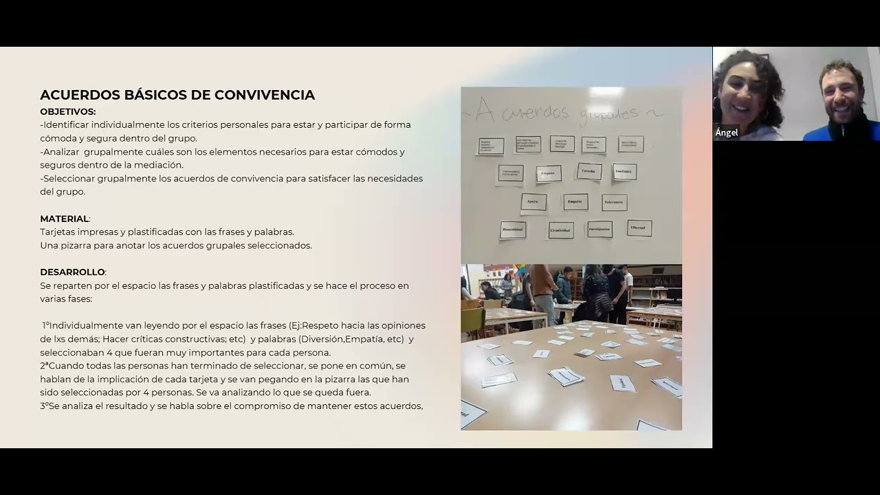 Activación del recurso «El aula a escena», con La Grieta
